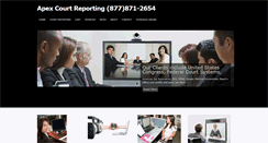 Desktop Screenshot of apexcourtreportingny.com